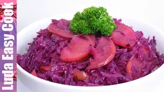 Реально Вкусная ТУШЕНАЯ КАПУСТА с яблоками и луком. Попробуйте! | Braised Red Cabbage recipe