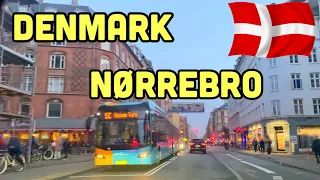 Nørrebro - Copenhagen - Denmark !! 2022 - Driving In Denmark !! 4k UHD 60fps