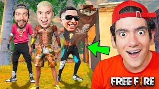 EMPAREJE con ESTOS YOUTUBERS en UNA PARTIDA de FREE FIRE !! | TheDonato