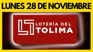 Resultado de la Loteria del TOLIMA del LUNES 28 DE NOVIEMBRE DE 2022 ✅✅✅ (Ultimo sorteo)
