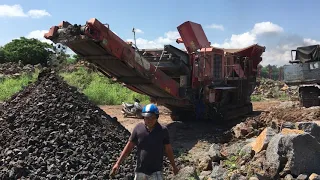Terex Finlay Jaw Crusher in operation, after get repaired by our engineers