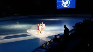 JWC 2019 Ladies Victory Ceremony, - Skating around the rink and pictures