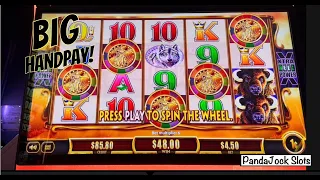 5 coin trigger Hand Pay HUGE WIN on Buffalo Gold Revolution