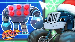 Crusher Builds Robots #8 WINTER PARTY ❄️ | Games For Kids | Blaze and the Monster Machines