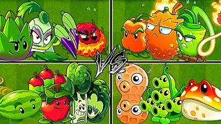 Random 4 Team Plants Battles - Who Will Win? - PvZ2 10.6.1 Team Plants vs Team Plants