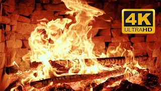 🔥 SUPER Relaxing Fireplace Sounds with Crackling Fire 🔥 3 Hours Fireplace 4K UHD Screensaver for TV