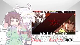 Ragnartale reacts to Chara and Asriel VS Hate || 3/3 || ENG/RUS || GCRV