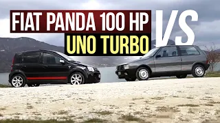 Fiat Panda 100 HP vs Fiat Uno Turbo | Обзор и тест-драйв Давида Чирони