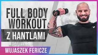 💥15 MINUT💥 TRENING CAŁEGO CIAŁA Z HANTLAMI, BEZ POWTARZANYCH SERII🏋🏻‍♂️ WUJASZEK FERICZE