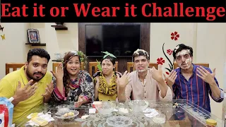 Eat it 😋 or Wear it 🤷‍♂️ Challenge | Papa Ko Happy Karnay K Liye Game Kheli | @Stitch By Asfa