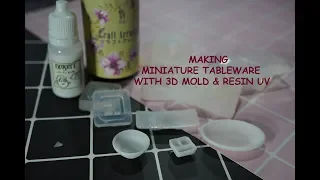 MAKING MINIATURE DOLLHOUSE TABLEWARE WITH 3D MOLD