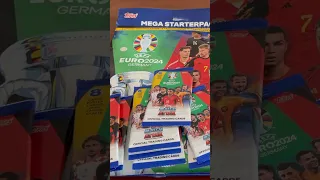 UNBOXING TOPPS MATCH ATTAX UEFA EURO 2024 MEGA STARTERPACK #shorts