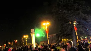Салют и фейерверк на вднх на День Победы 2015 года.
