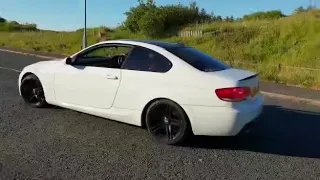 BMW e92 335d launch (open pipes)