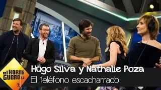 Hugo Silva y Nathalie Poza juegan al teléfono escacharrado de Carlos Latre - El Hormiguero 3.0