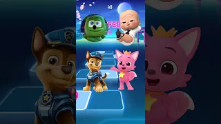 Gummy Bear, Baby Boss, Paw Patrol, Pinkfong X Coffin Dance Tiles Hop | Part 26 #shorts