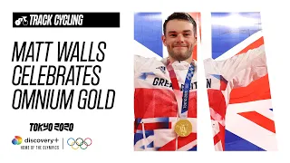 Matt Walls Celebrates Omnium Gold | TRACK CYCLING - Highlights | Olympic Games - Tokyo 2020