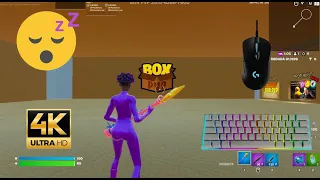 😴ASMR Fortnite Chill 💤 Box Fight Zone Gameplay 📦 ANNE PRO 2 SWITCH BLUE Keyboard Sounds 240HZ 4K