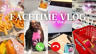 PRODUCTIVE DAY IN MY LIFE | FACETIME VLOG EDITION | sunday reset, target run, trying foods etc.