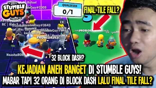 STUMBLE GUYS TAPI MAIN DI MAP BLOCK DASH BISA 32 ORANG & FINAL MAP TILE FALL? - Stumble Guys