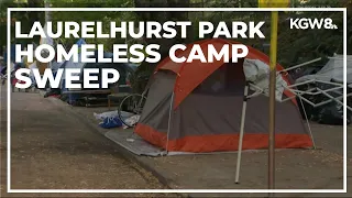 Roughly half of Laurelhurst Park homeless campers did not accept offered services, report says