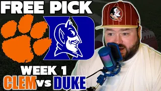 Clemson vs Duke Picks | College Football Week 1 Predictions | The Sauce Network | Kyle Kirms