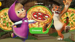 Masha and The Bear Pizzaria/Pizzeria 🧄🍕 Cook and Deliver Pizza for the Tiger 🐯 The Americano Pizza 🍕