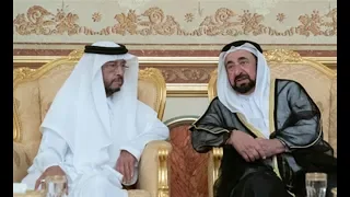 صاحب السمو حاكم الشارقة يتقبل تعازي سلطان بن زايد آل نهيان في وفاة خالد القاسمي