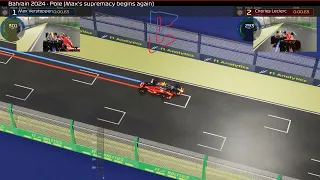 Formula 1 4k | Verstappen vs Leclerc Lap Comparison - Bahrain GP (-0,228)