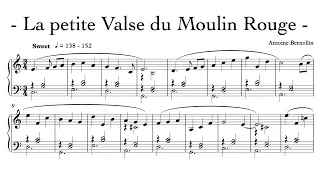 La petite Valse du Moulin Rouge - Antoine Bernollin - Piano Solo - with sheet music. Partition