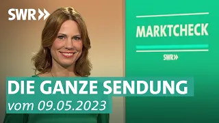 Sendung vom 9. Mai 2023: Gaspreisbremse, Steuererklärung, Rucksäcke und Co. | Marktcheck SWR