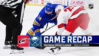 Carolina Hurricanes vs Buffalo Sabres | February 25, 2024 | Game Highlights | NHL Regular Season