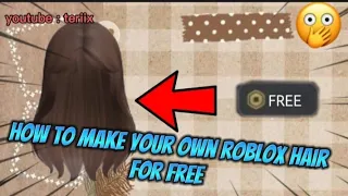 HOW TO MAKE YOUR OWN ROBLOX HAIR FOR FREE 😱💀[ only in catalog avatar / but bald ]