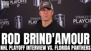 Rod Brind'Amour Gives First Impressions of Carolina Hurricanes vs. Florida Panthers & Hockey Growth