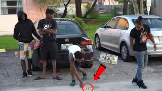 DROPPING MONEY IN THE HOOD! | Social Experiment