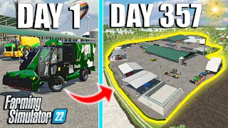 I SPENT 1 YEAR BUILDING A 3000 COWS FARM | Farming Simulator 22