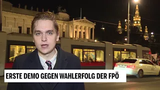 Erste Demo gegen FPÖ in Regierung