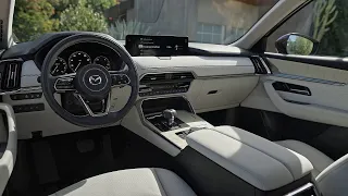 Flagship, powerful crossover.Mazda CX 90 2024/Overview/Interior/Engines/
