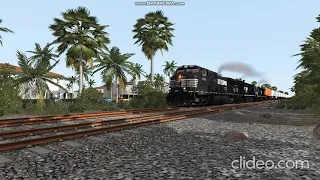 TS2021 NS Dash-9 With a Freight Train With an amazing K5LA-R24