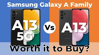 Samsung Galaxy A13 5G vs Samsung A13 | Full Smartphone Specs Comparison | Samsung Entry Level | 2022