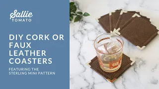 DIY Cork or Faux Leather Coasters
