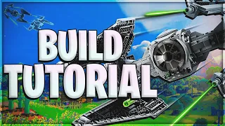 I Built a Star Wars TIE Fighter in LEGO Fortnite! (Full Tutorial)