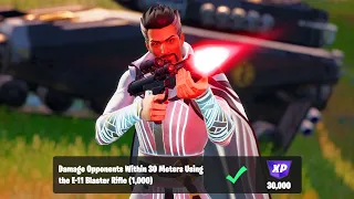 Damage Opponents Within 30 Meters Using the E-11 Blaster Rifle - Fortnite Star Wars Quests