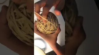 I just got one more subscriber so I added 2 rubber bands to the ball subscribe to see the size