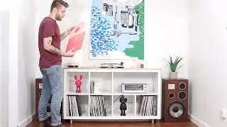 DIY Media / Record Console | Ikea Hack | Kallax Bookcase