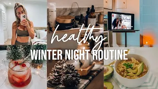 healthy winter NIGHT ROUTINE  | cozy & realistic weeknight