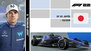 EP 436 - F1 '22' - GP do Japão (Suzuka) - IA 80% - IA 80% - Williams - Modo Grand Prix