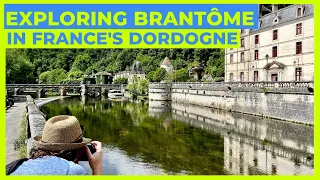Brantôme Dordogne France - Edge of the Dordogne River