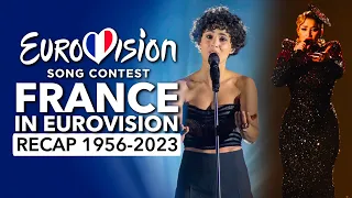 🇫🇷 France in Eurovision Song Contest (1956 - 2023 | RECAP La France à l'Eurovision)