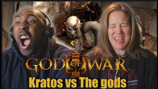 Non Gamer Wife Reacts To God Of War All gods Death Scene